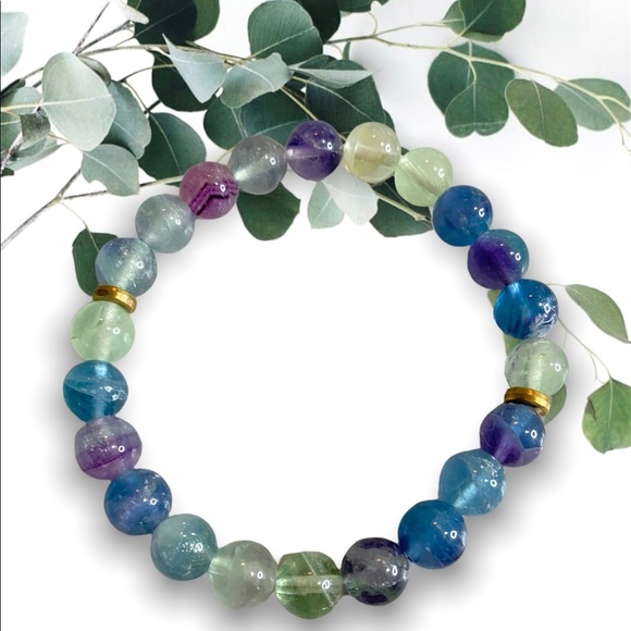 Fluorite Crystal Bracelet A, B & C - Picture 1 of 4